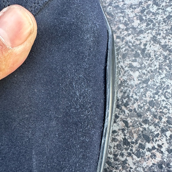 Prada Chelsea Chukka Boots Suede Navy Blue Mens 12. - Picture 7 of 12